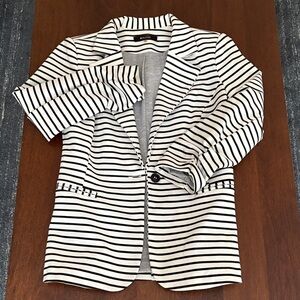 41 Hawthorn Black and White Striped Blazer